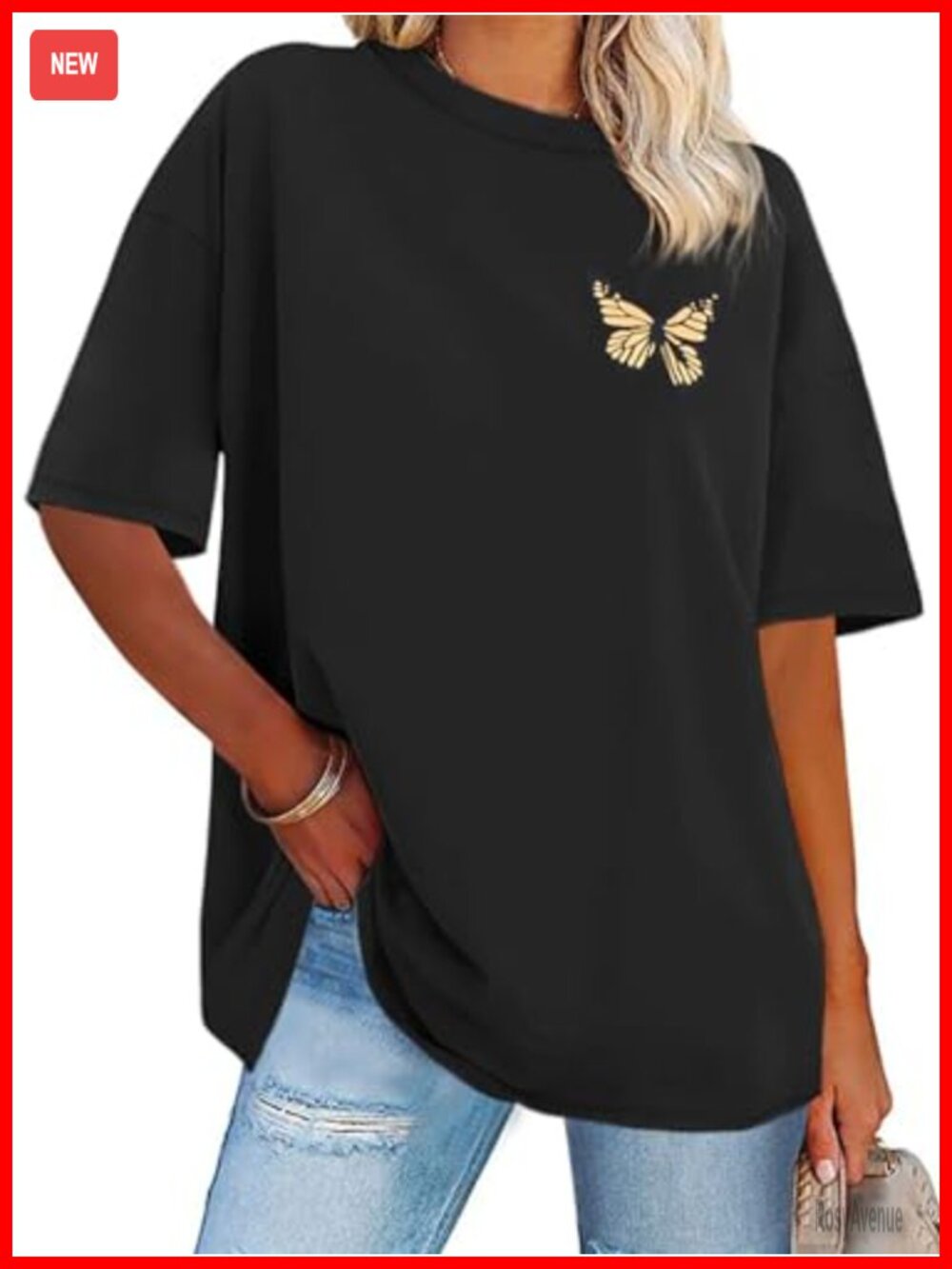 Womens Oversized Graphic Tshirt Crew Neck Short Sleeve Casual Top